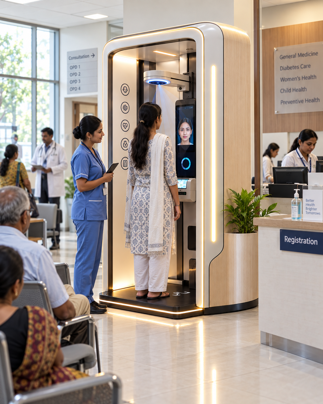 Dr.AI Smart Health Checkpoint in clinics & hospitals
