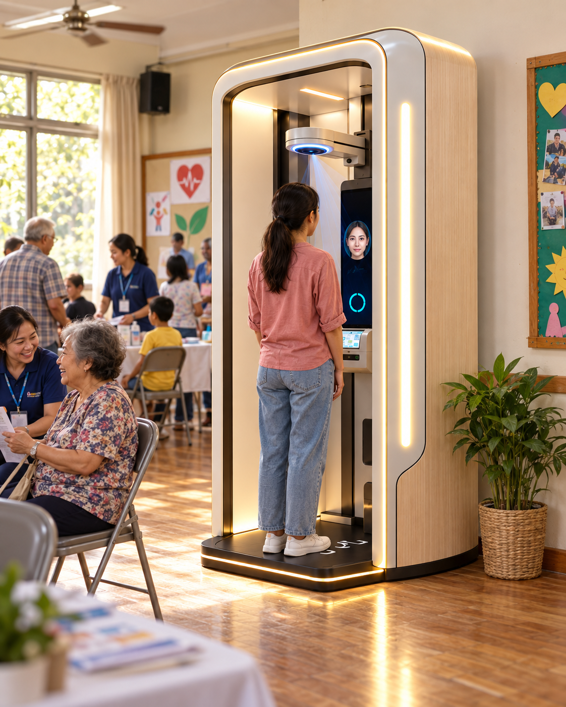 Dr.AI Smart Health Checkpoint in community spaces