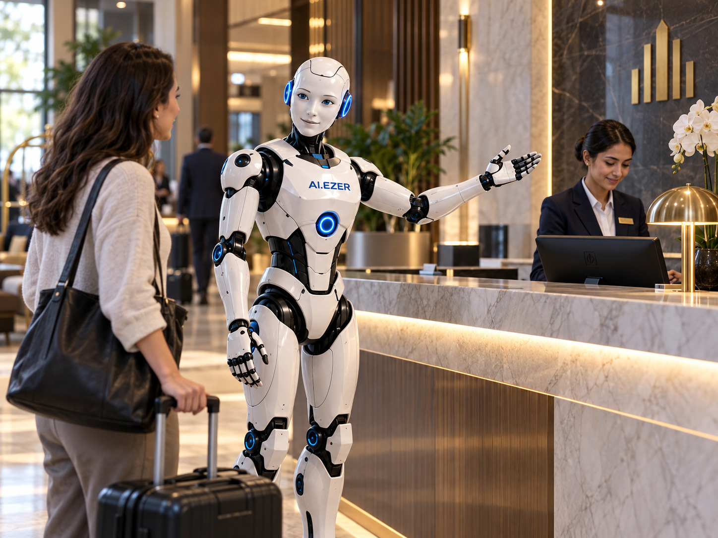 AI.EZER Humanoid — hospitality & public service